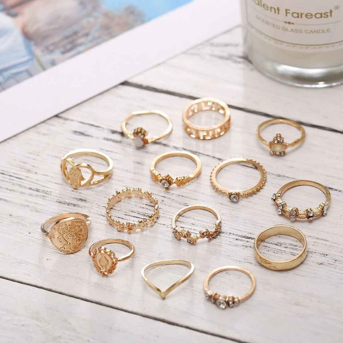 Women's Vintage Ring Set WEM Support (www.WEM.support)