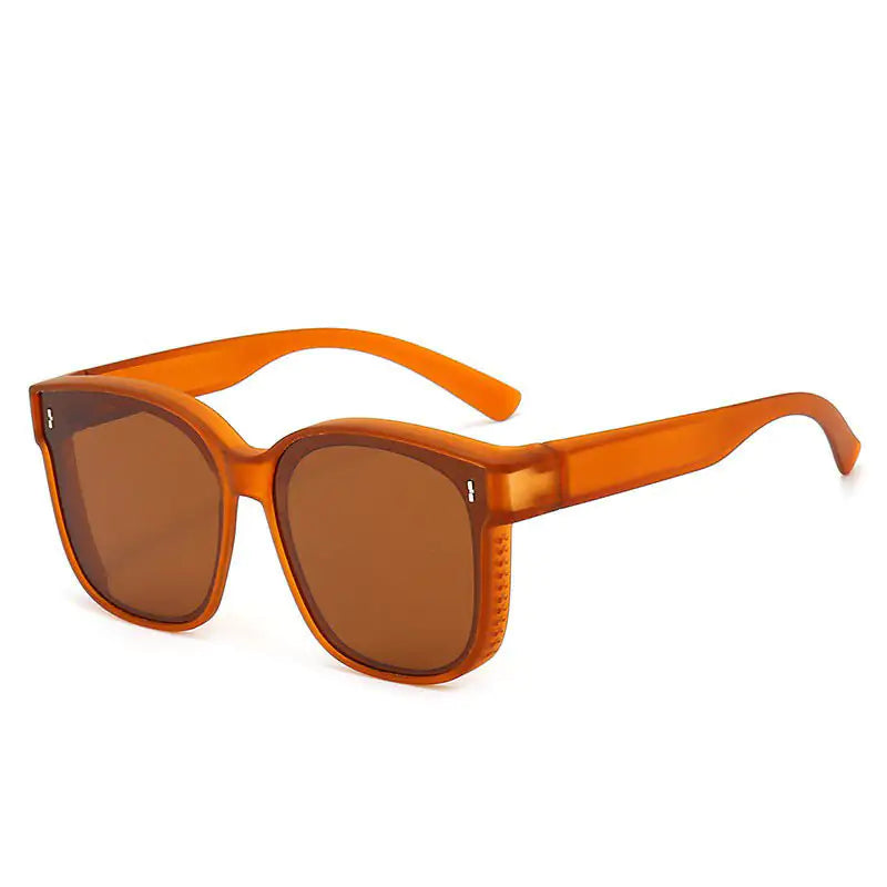 Summer Driving Sun Protection Polarized Light One Mirror Dual Use Anti Glare Trendy Sunglasses WEM Support (www.WEM.support)