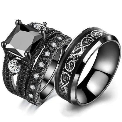 Stainless steel dragon pattern ring WEM Support (www.WEM.support)