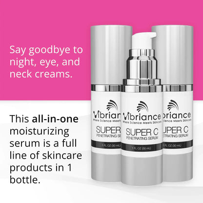 Vibriance Super C Serum for Mature Skin, Made in USA, All-In-One Formula Hydrates, Firms, Lifts, Smooths, Targets Age Spots, Wrinkles, Vitamin C Serum; 1 fl oz - Pack of 2 1 Fl Oz (Pack of 2) My Store