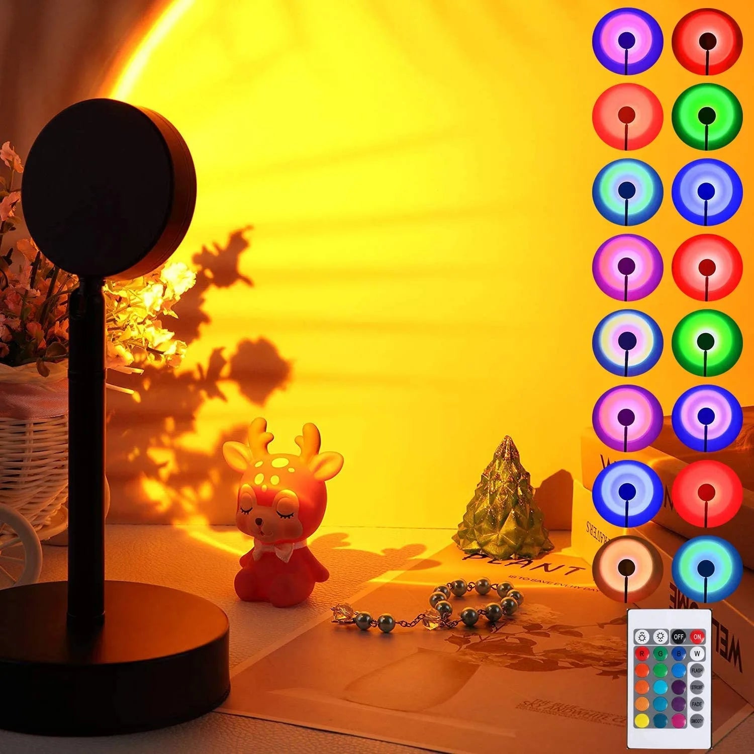 Sunset-Inspired LED Lamp WEM Support (www.WEM.support)