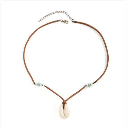 Velvet Shell Pendant Necklace WEM Support (www.WEM.support)