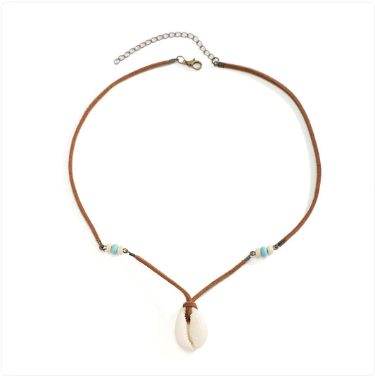 Velvet Shell Pendant Necklace WEM Support (www.WEM.support)