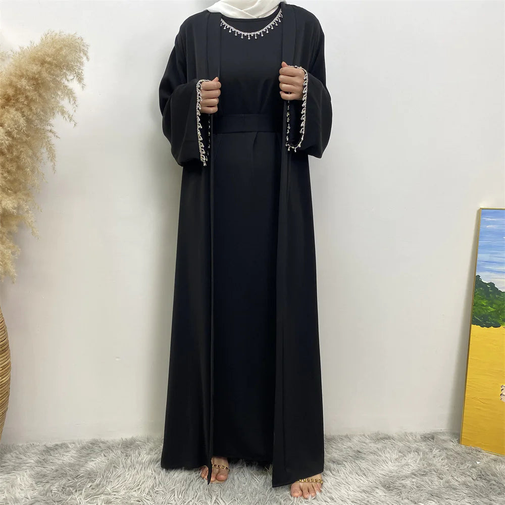 Women's Sleeveless Dress Cardigan Set WEM Support (www.WEM.support)