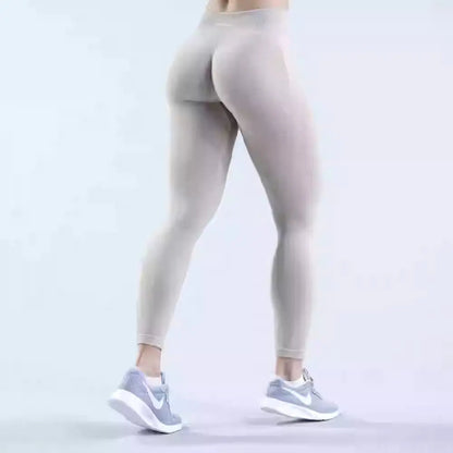 Three-stage Hip Lifting Seamless Low Waist Yoga Trousers Fitness WEM Support (www.WEM.support)