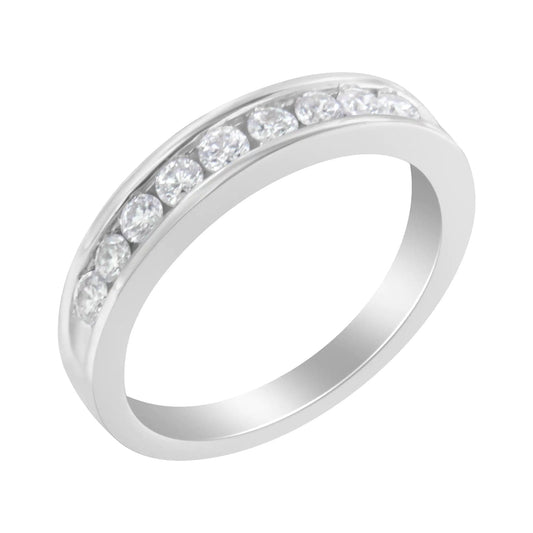 18K White Gold Round-Cut Diamond Ring (1/2 cttw, H-I Color, SI2-I1 Clarity) WEM Support (www.WEM.support)