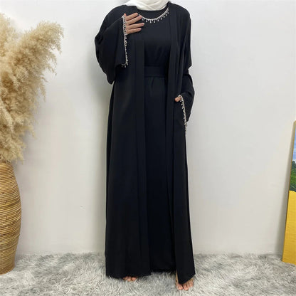 Women's Sleeveless Dress Cardigan Set WEM Support (www.WEM.support)