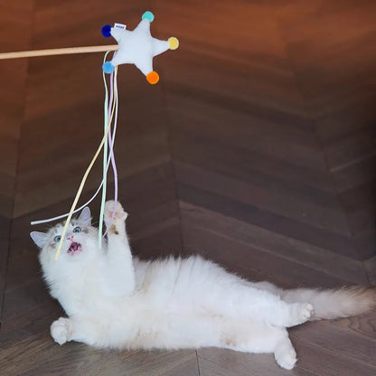Starry Sky Funny Cat Stick Teeth-resistant Toy WEM Support (www.WEM.support)