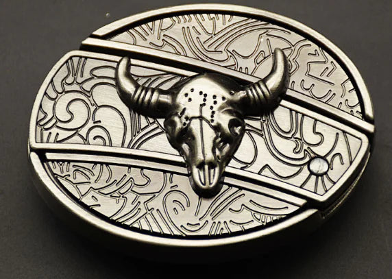 Universal Folding Knife Belt Buckle - Western Style (One Piece) HejK.com Marketplace LLC
