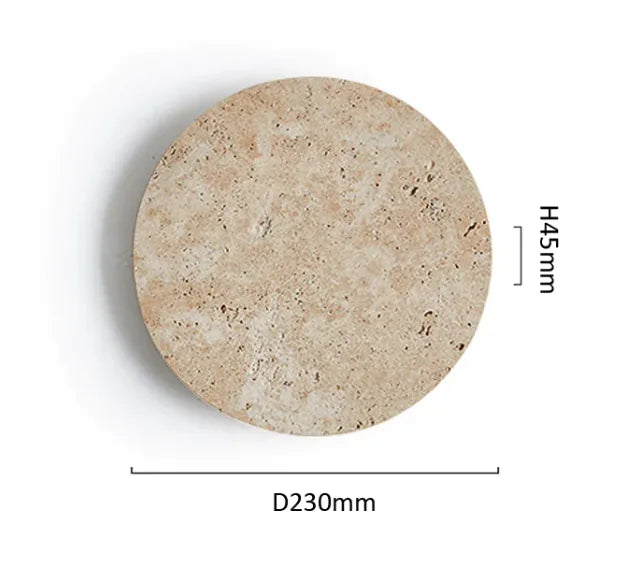Yellow Stone Wall Clock Light HejK.com