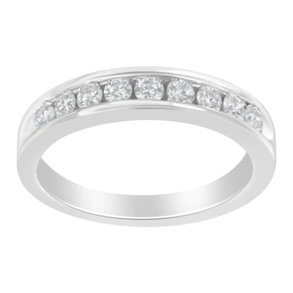 18K White Gold Round-Cut Diamond Ring (1/2 cttw, H-I Color, SI2-I1 Clarity) WEM Support (www.WEM.support)