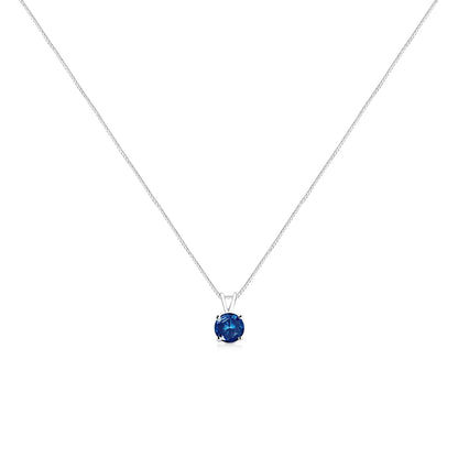 14K Weißgold 1/4 Cttw Rund Brillant Geschliffener Laborgezüchteter Diamant 4-Krappen Solitär Anhänger Halskette WEM Support (www.WEM.support)