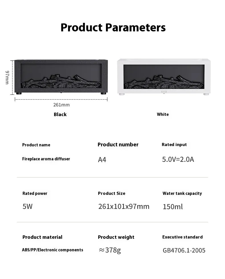 3D Fireplace Humidifier WEM Support (www.WEM.support)
