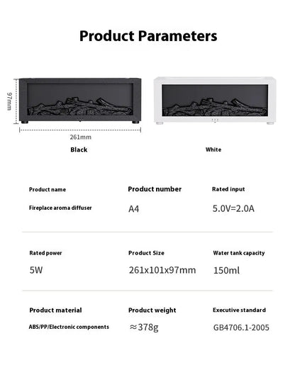 3D Fireplace Humidifier WEM Support (www.WEM.support)