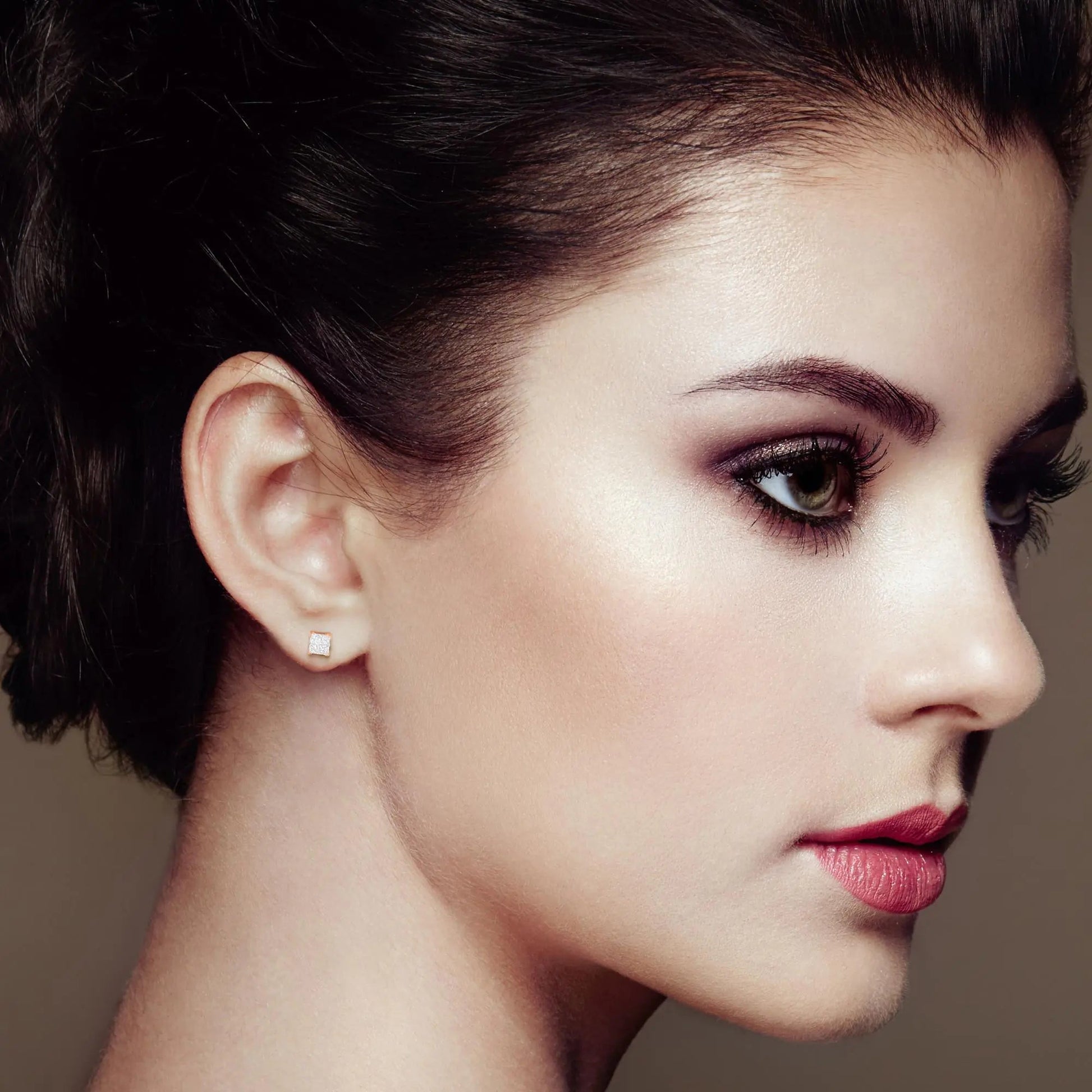 10K Gold Princess Diamond Composite Stud Earring (1/2 cttw, I-J Color, I1-I2 Clarity) WEM Support (www.WEM.support)