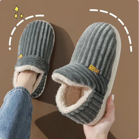 Warm Cotton Indoor Slippers - Non-Slip for Couples WEM Support (www.WEM.support)