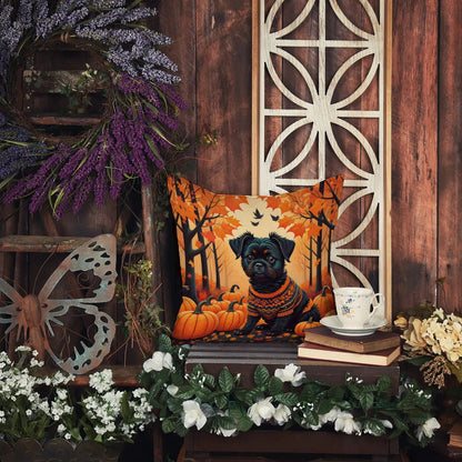Affenpinscher Fall Throw Pillow WEM Support (www.WEM.support)