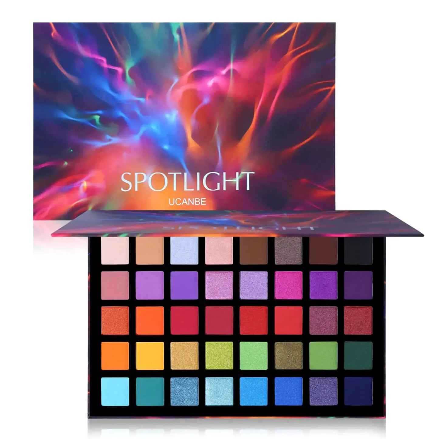 UCANBE Spotlight Eyeshadow Palette Professional 40 Color Eye Shadow Matte Shimmer Makeup Pallet Highly Pigmented Colorful Powder Long Lasting Waterproof Eye Shadow Palette A My Store