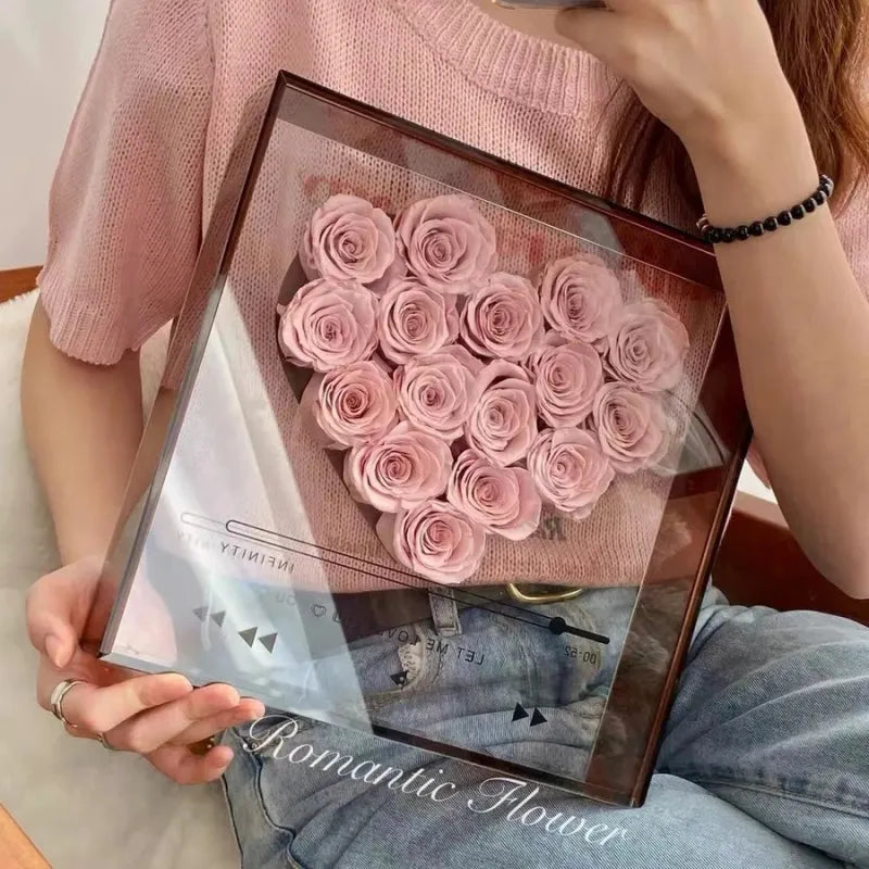 Transparent Acrylic Flower Box WEM Support (www.WEM.support)