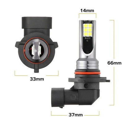 9005 9006 LED Headlights Kit Combo Bulbs 8000K High Low Beam Super White Bright WEM Support (www.WEM.support)