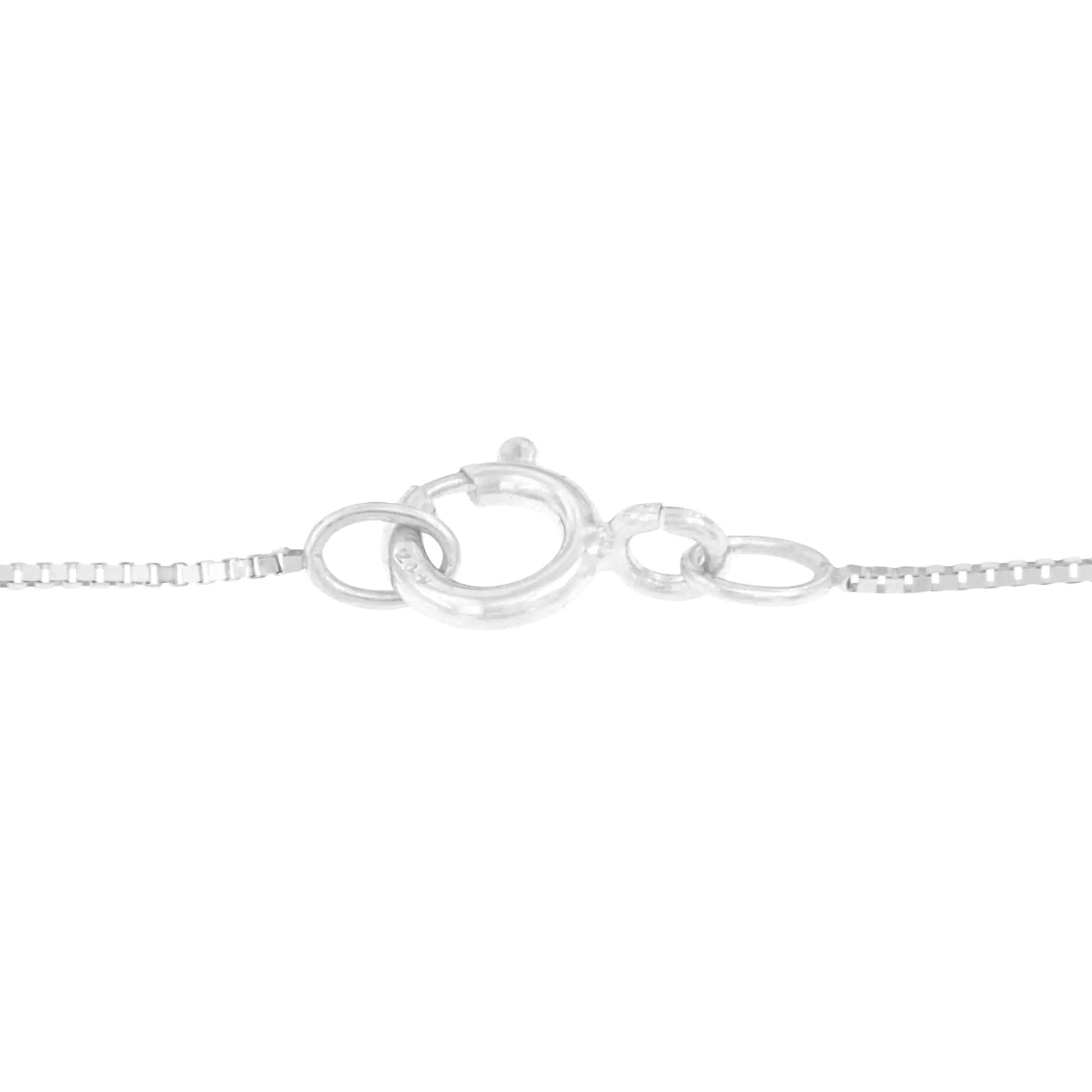 10k White Gold 1/3 Cttw Round and Princess-Cut Diamond Double Triangle 18" Pendant Necklace (H-I Color, SI1-SI2 Clarity) WEM Support (www.WEM.support)