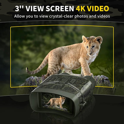 Ultra Clear 4K 36MP Night Vision Binoculars WEM Support (www.WEM.support)