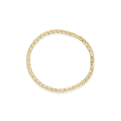 10K Yellow Gold 4.00 Cttw Channel Set Round Diamond Tennis 7" Bracelet (J-K Color, I1-I2 Clarity) WEM Support (www.WEM.support)
