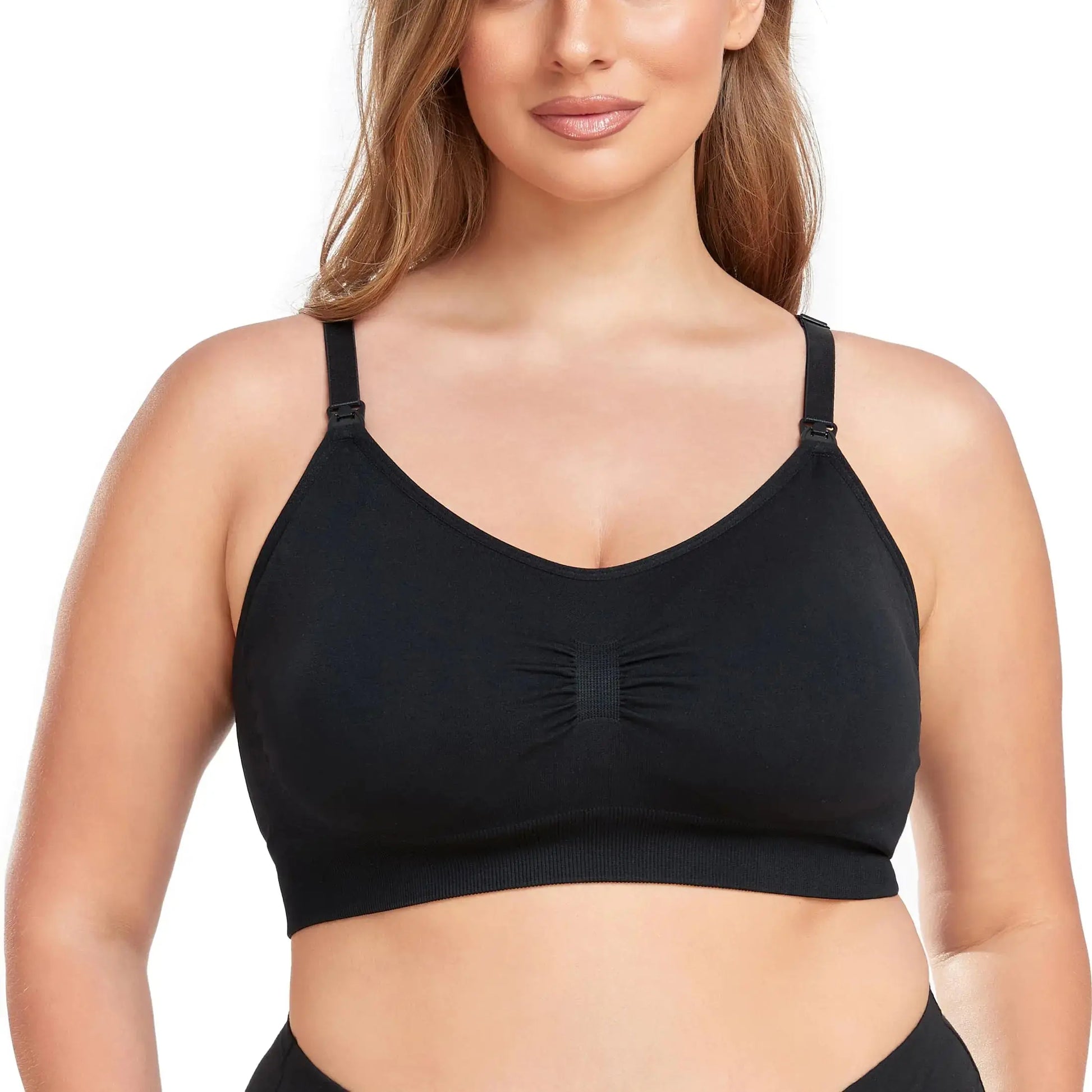 Suekaphin 5PACK Nursing Bra Wireless Bra Women's Sleeping Maternity Bra Breastfeeding Bra Large Black/Nude/Gray/White/Lightblue My Store