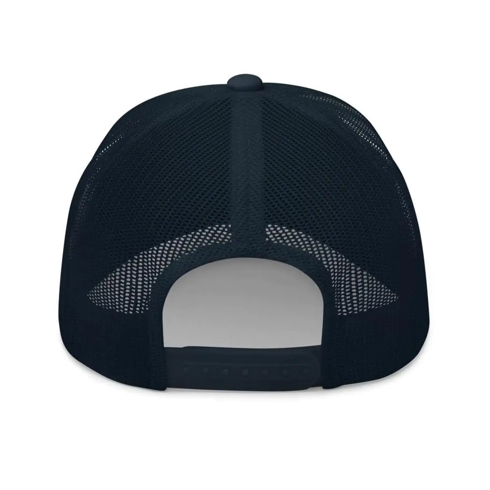 Tropical Seas Shark Fin Trucker Hat WEM Support (www.WEM.support)