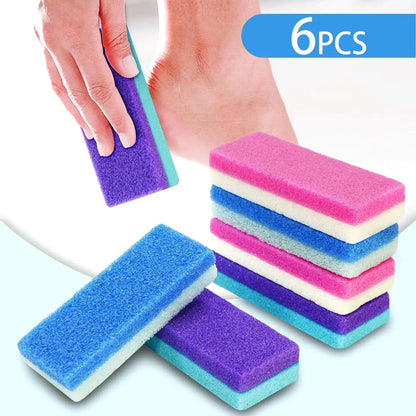 6Pcs Professional Pedicure Foot Pumice Stone for Feet Skin Callus Remover and Scrubber for Dead Skins Sided My Store