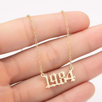 Women's Birth Year Necklace WEM Support (www.WEM.support)
