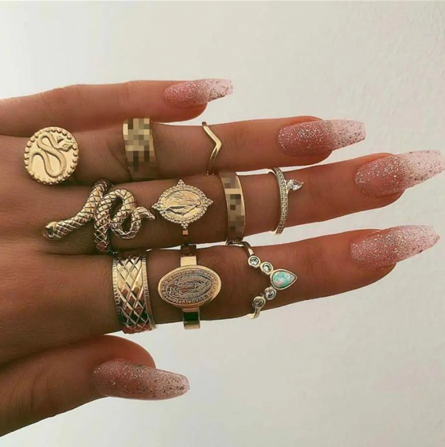 Vintage Women's Mixed Rings WEM Support (www.WEM.support)