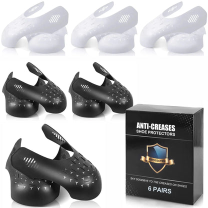 6 Pairs Shoe Boot Crease Preventers, Anti-Wrinkle Shoe Protectors Shoe Guards For Air Jordan Air Force, Shoe Creases Stoppers for Sneaker and Casual Shoes, for Men's US Size 7-12 Shoe Crease Protectors US My Store