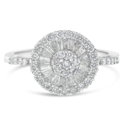 10KT White Gold Diamond Cocktail Ring (1 cttw, H-I Color, SI2-I1 Clarity) WEM Support (www.WEM.support)