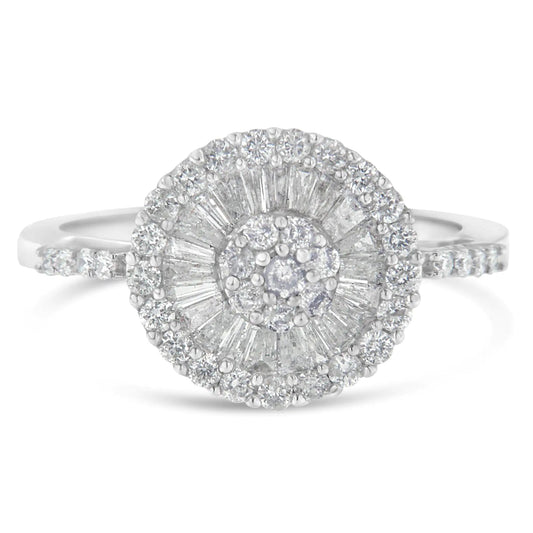 10KT White Gold Diamond Cocktail Ring (1 cttw, H-I Color, SI2-I1 Clarity) WEM Support (www.WEM.support)
