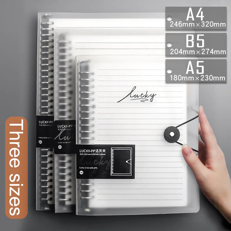 Transparent Binder Notebook WEM Support (www.WEM.support)