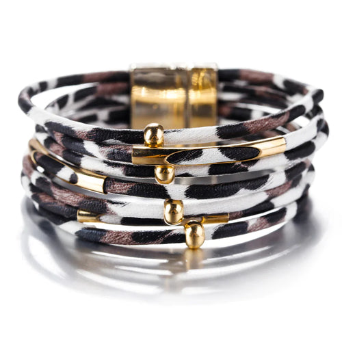 Trendy Leopard Leather Band