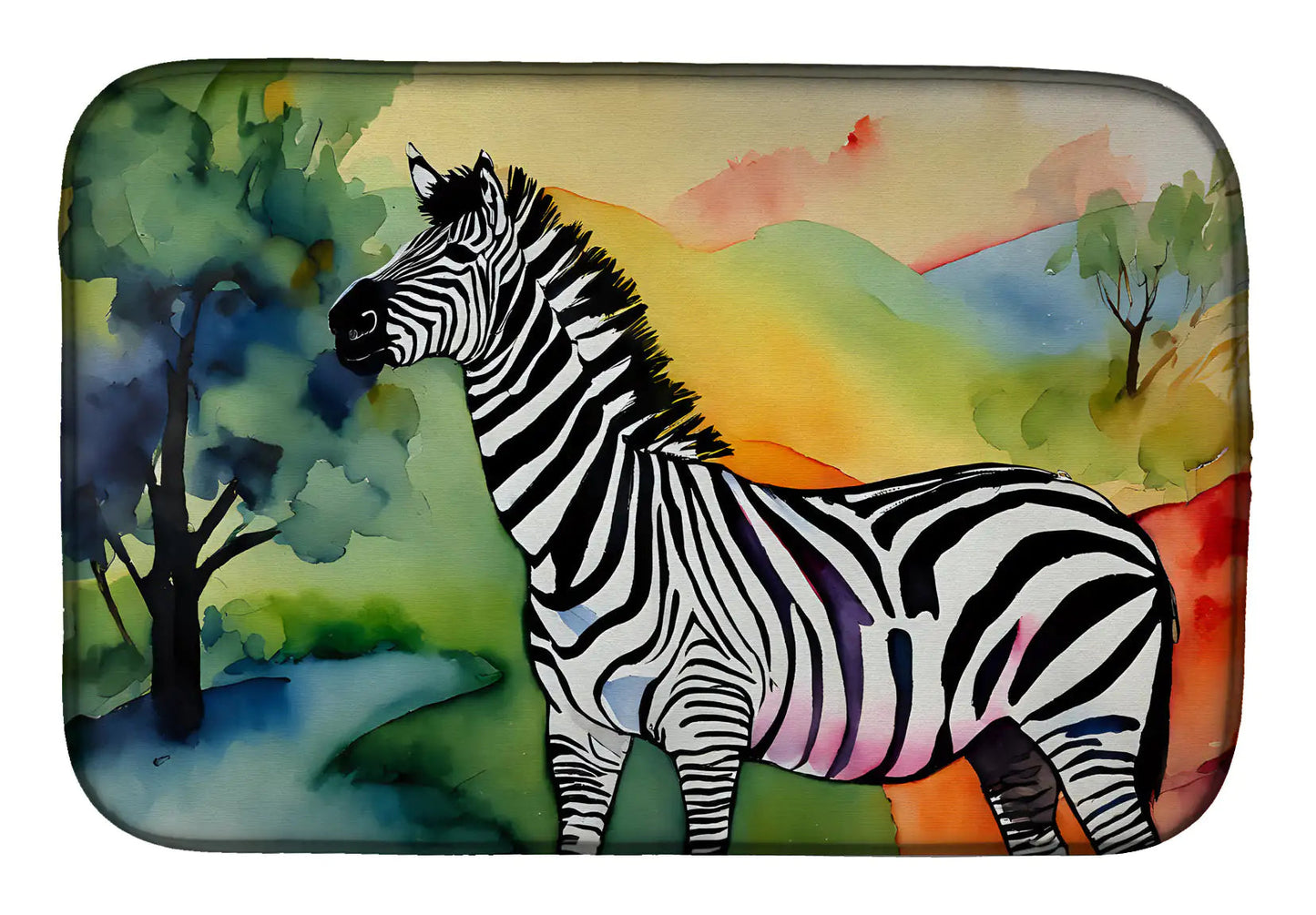 Zebra Dish Drying Mat WEM Support (www.WEM.support)