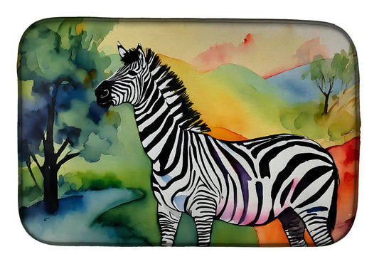 Zebra Dish Drying Mat WEM Support (www.WEM.support)