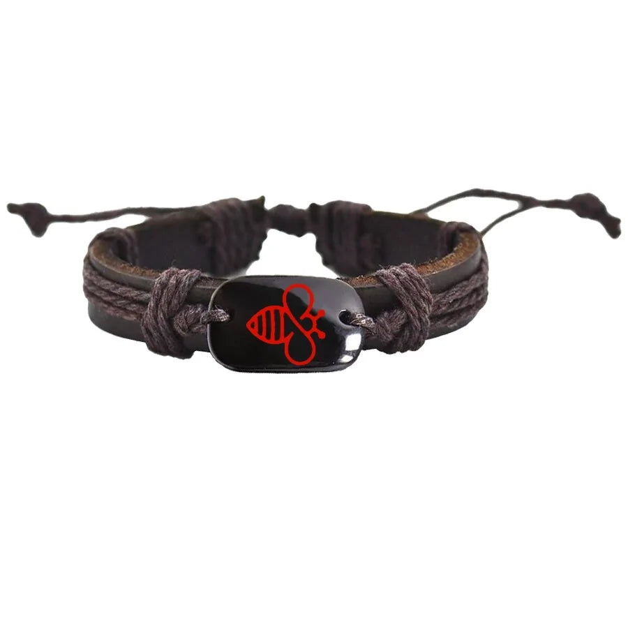 Thick Leather with Stone Bee WEM Support (www.WEM.support)