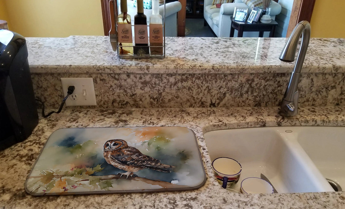 Tawny Owl Dish Drying Mat WEM Support (www.WEM.support)