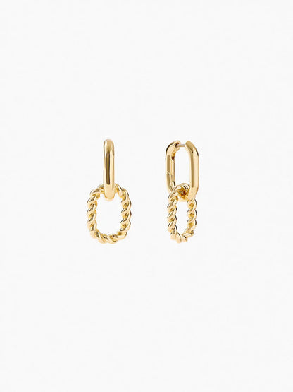 Sterling Silver Double Ring Earrings WEM Support (www.WEM.support)