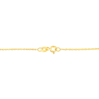 10KT Yellow Gold Heart Shaped 1/4 cttw Diamond 18" Pendant Necklace (K-L, I1-I2) WEM Support (www.WEM.support)