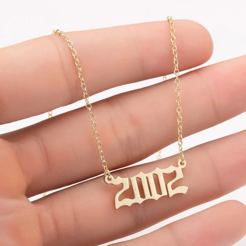 Women's Birth Year Necklace WEM Support (www.WEM.support)