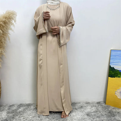 Women's Sleeveless Dress Cardigan Set WEM Support (www.WEM.support)