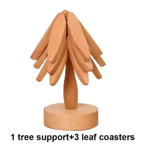 Tree Design Stand Wooden Coaster these coasters are not only durable but also eco-friendly. tree design coaster stand The set comes with a convenient stand for easy storage and display. My Store