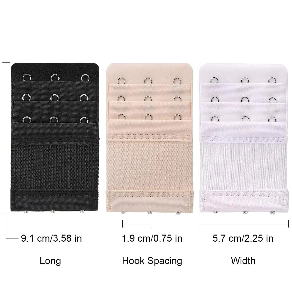 6 Pcs Women's Bra extenders 2 Hooks/3 Hooks Bra Extension 3 Hooks, Women Bra Extenders US My Store