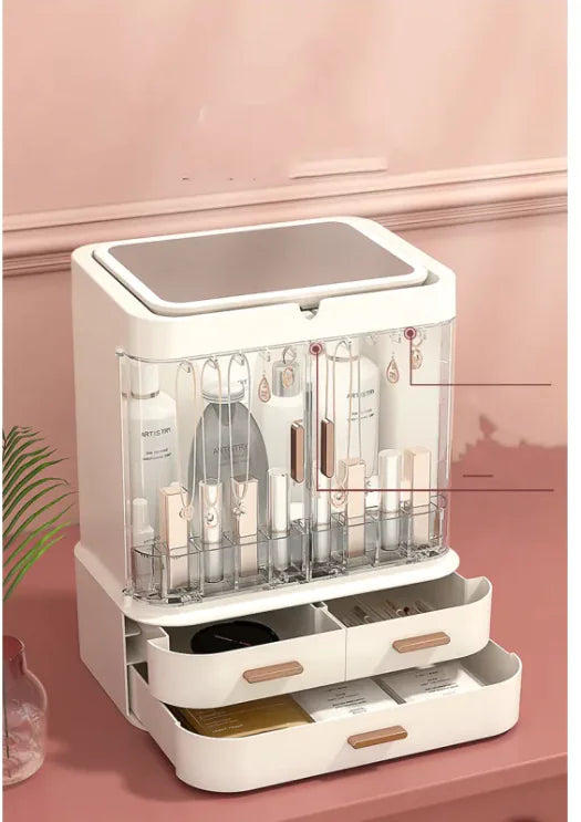 Ultimate LED Vanity Organizer with Mirror HejK.com Marketplace LLC