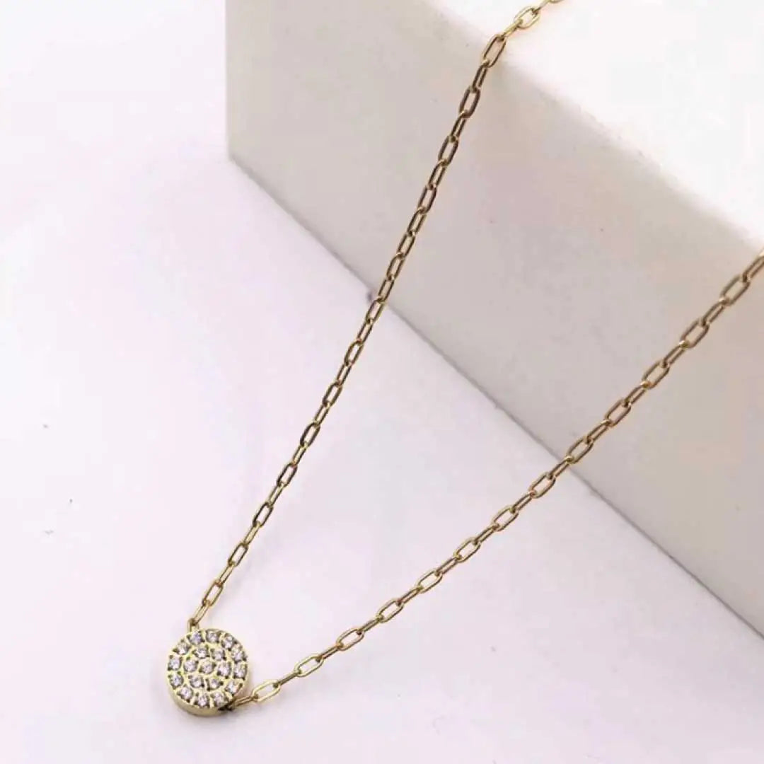 Stainless Steel Gold Sun Necklace WEM Support (www.WEM.support)