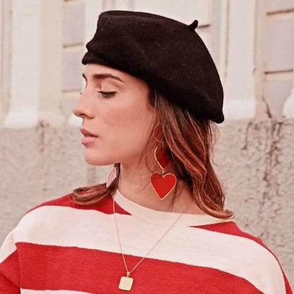 2 Red Heart Earrings WEM Support (www.WEM.support)